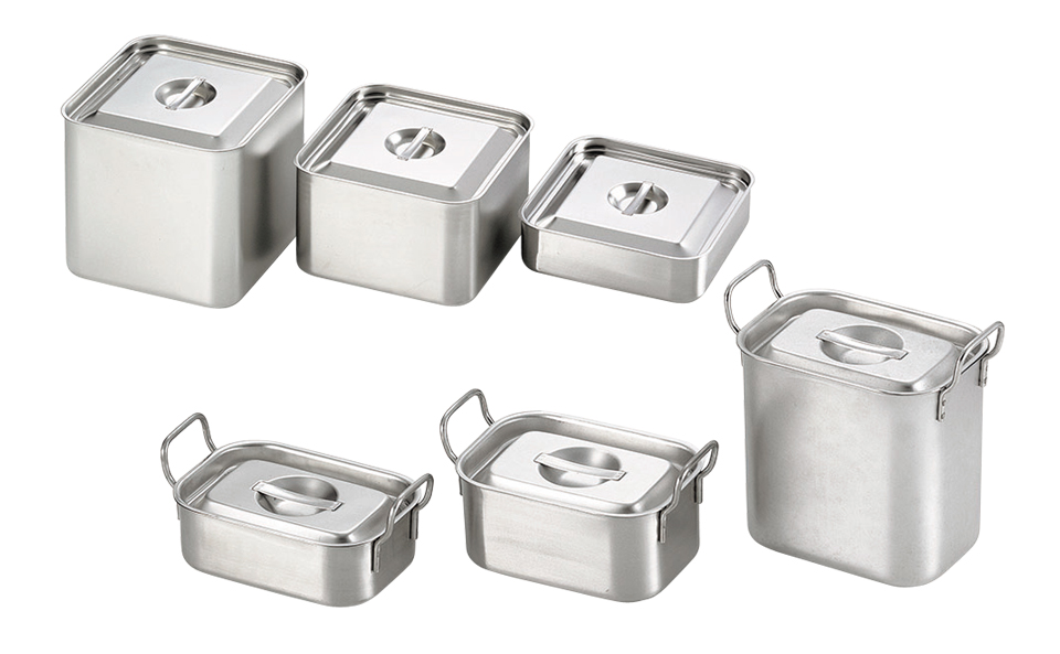 stainless bain marie pots square
